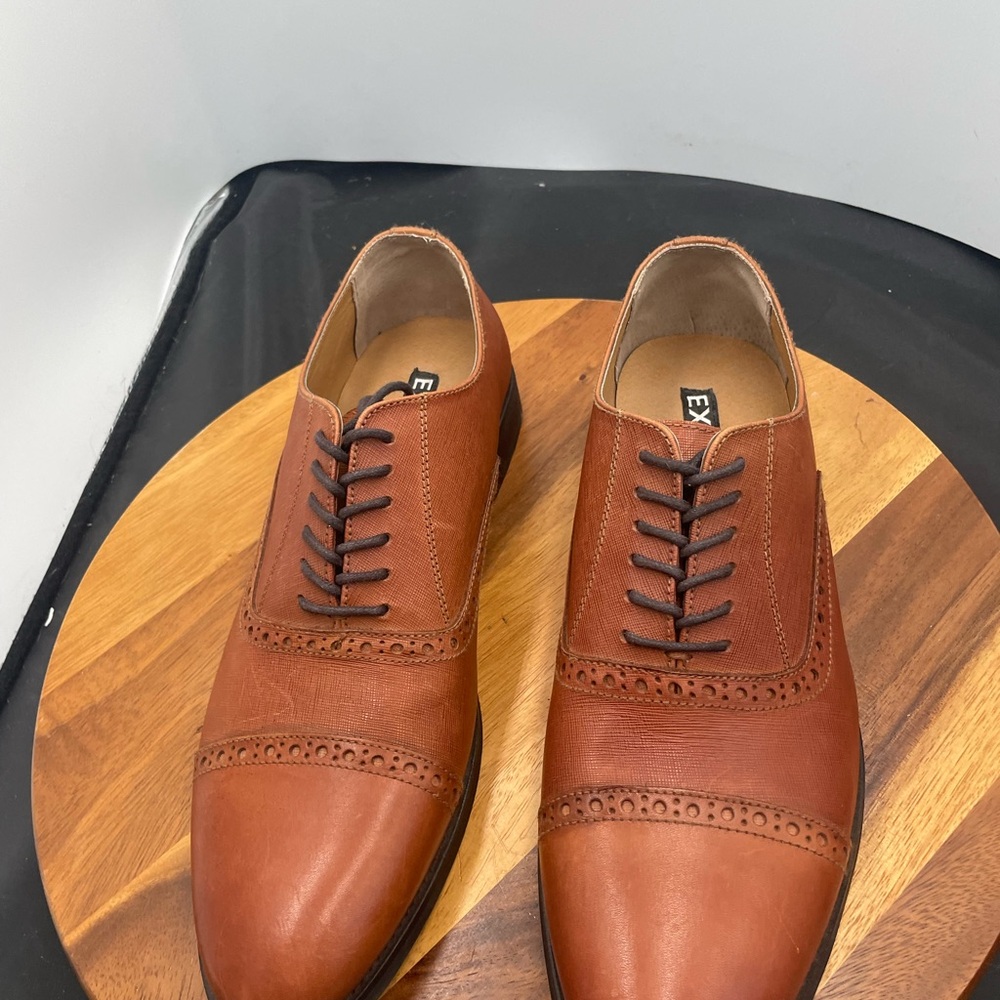 Brown Leather Men's Dress Shoes